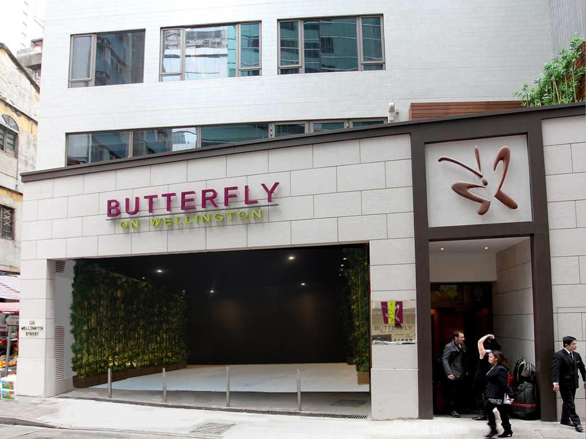 Butterfly On Wellington, Central Hongkong Kültér fotó